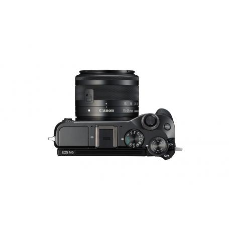 Цифровой фотоаппарат Canon EOS M6 Kit EF-M 15-45 IS STM Black - фото 3