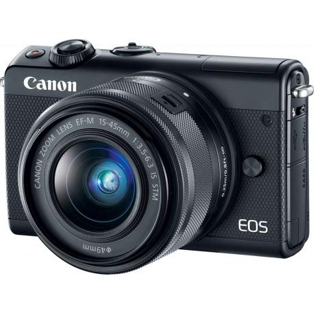 Цифровой фотоаппарат Canon EOS M100 kit 15-45 IS STM Black - фото 1