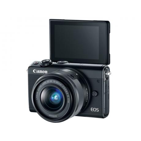 Цифровой фотоаппарат Canon EOS M100 kit 15-45 IS STM Black - фото 4