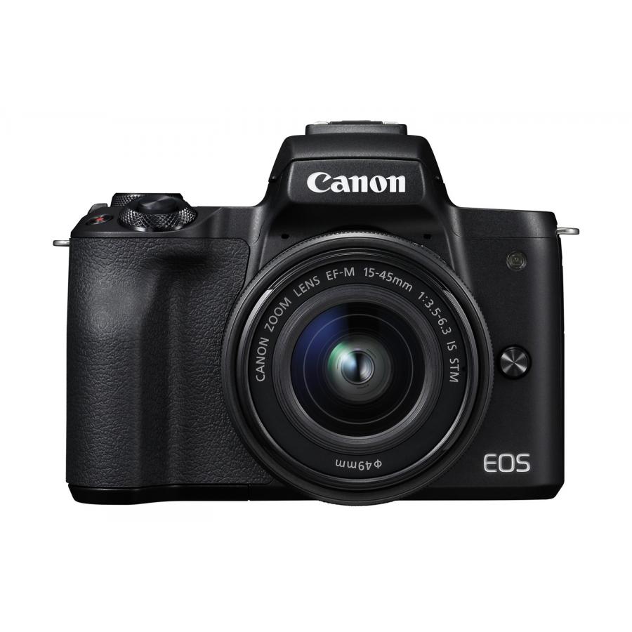 Цифровой фотоаппарат Canon EOS M50 kit 15-45 IS STM Black, цвет черный 2680C012 - фото 1