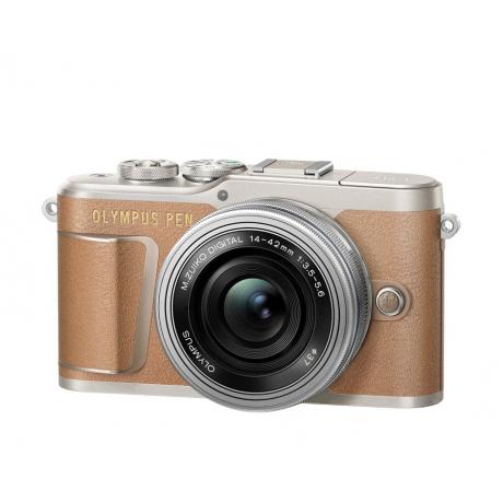 Цифровой фотоаппарат Olympus PEN E-PL9 Pancake Zoom Kit EZ-M1442EZ Коричневый - фото 2