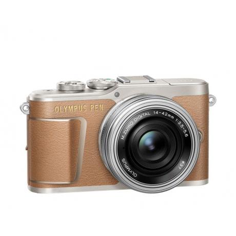 Цифровой фотоаппарат Olympus PEN E-PL9 Pancake Zoom Kit EZ-M1442EZ Коричневый - фото 3