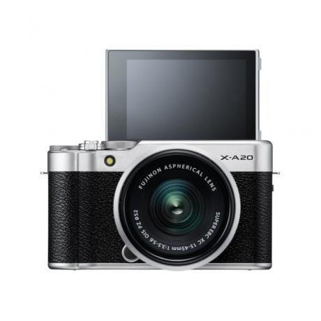 Цифровой фотоаппарат FujiFilm X-A20 kit XC15-45mm OIS PZ Silver - фото 1