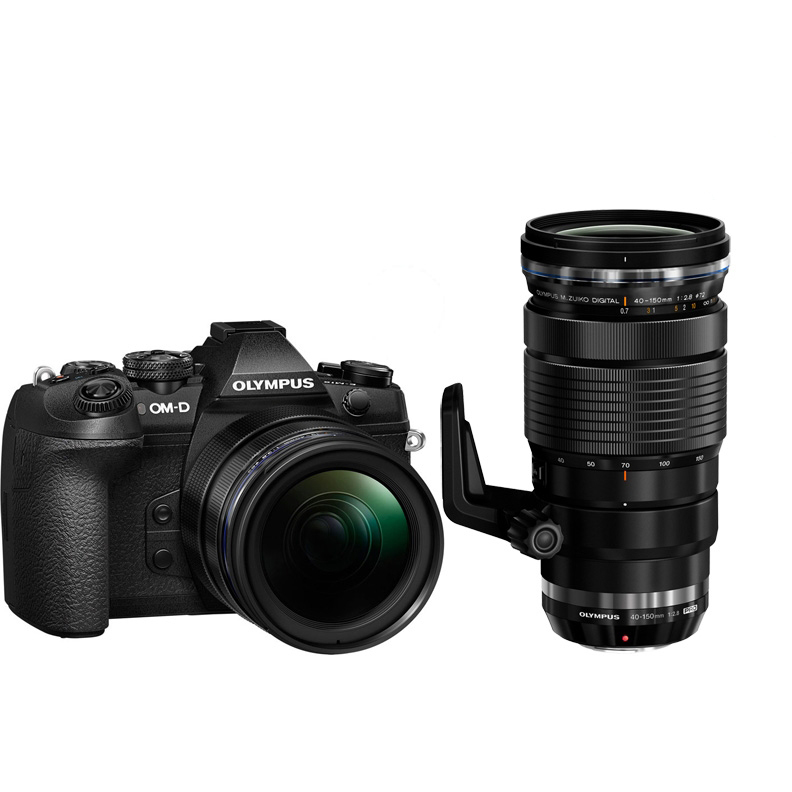 Цифровой фотоаппарат Olympus OM-D E-M1 Mark II Kit ( E-M1 Mark II Body black + EZ-M1240PRO + EZ-M4015 PRO ), цвет черный V207061BE010 - фото 1