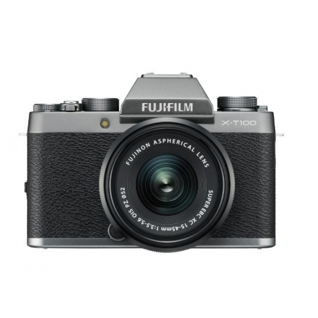 Цифровой фотоаппарат FujiFilm X-T100 kit XC15-45mm OIS PZ Dark Silver - фото 2