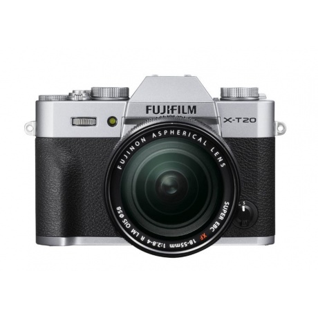 Цифровой фотоаппарат FujiFilm X-T20 Kit XF18-55mm F2.8-4 R LM OIS Silver - фото 2