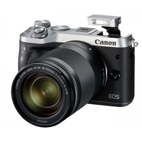 Цифровой фотоаппарат Canon EOS M6 серебристый 24.2Mpix 3&quot; 1080p WiFi 18-150 IS STM f/ 3.5-6.3 LP-E17 - фото 7