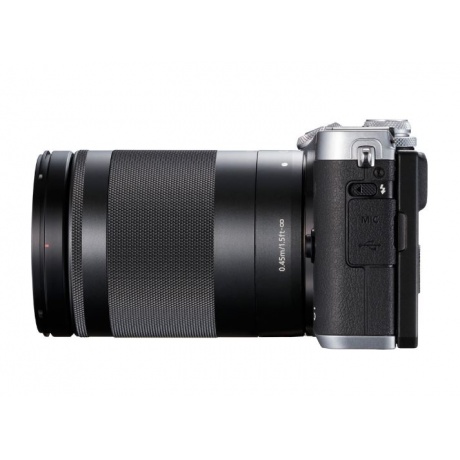 Цифровой фотоаппарат Canon EOS M6 серебристый 24.2Mpix 3&quot; 1080p WiFi 18-150 IS STM f/ 3.5-6.3 LP-E17 - фото 9