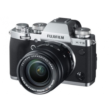 Цифровой фотоаппарат FujiFilm X-T3 Kit XF18-55mm F2.8-4 R LM OIS Silver - фото 1