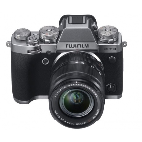 Цифровой фотоаппарат FujiFilm X-T3 Kit XF18-55mm F2.8-4 R LM OIS Silver - фото 4