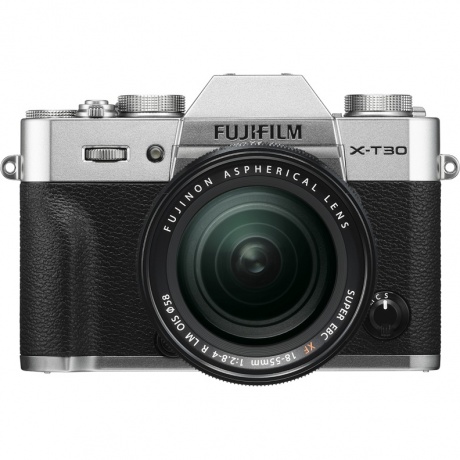 Цифровой фотоаппарат FujiFilm X-T30 Kit XF18-55mm F2.8-4 R LM OIS Silver - фото 1