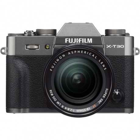 Цифровой фотоаппарат FujiFilm X-T30 Kit XF18-55mm F2.8-4 R LM OIS Charcoal Silver - фото 2