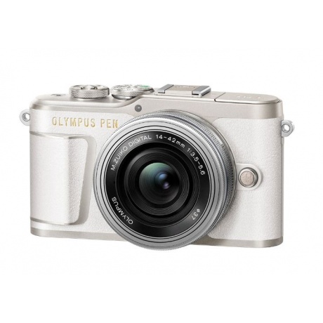 Цифровой фотоаппарат Olympus PEN E-PL9 Kit ( E-PL9 Body white + 14-42mm EZ silver ) - фото 1
