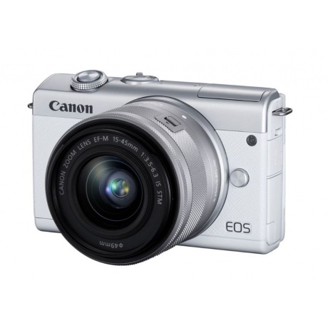 Фотоаппарат Canon EOS M200 kit белый 15-45 IS STM - фото 1