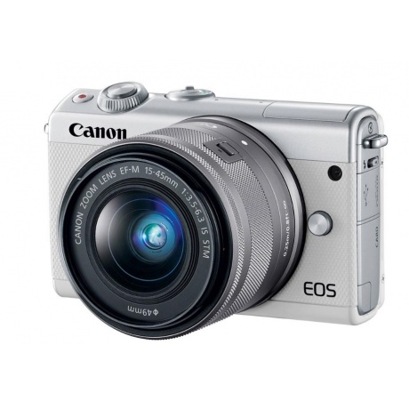 Фотоаппарат Canon EOS M100 kit белый/серебристый 15-45 IS STM - фото 1