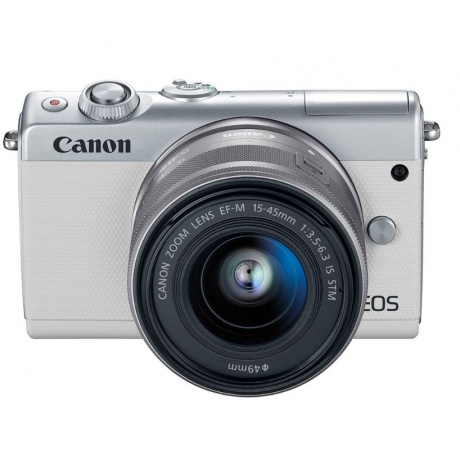 Фотоаппарат Canon EOS M100 kit белый/серебристый 15-45 IS STM - фото 4