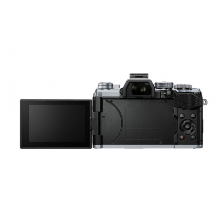 Цифровой фотоаппарат OM-D E-M5 Mark III Kit (E-M5 Mark III Body silver + EZ-M1415 II  black ) - фото 4