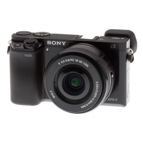 Цифровой фотоаппарат Sony Alpha A6000 Kit 16-50 mm F3.5-5.6 E OSS PZ Black - фото 1
