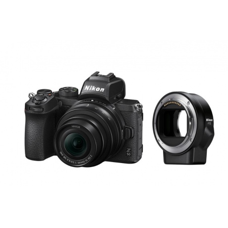 Фотоаппарат Nikon Z50 16-50mm VR + FTZ черный - фото 1