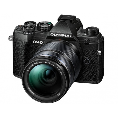 Цифровой фотоаппарат OM-D E-M5 Mark III Kit (E-M5 Mark III Body black + EZ-M1415 II  black ) - фото 1
