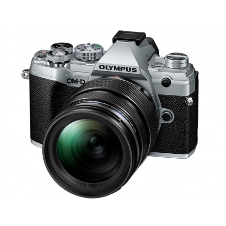 Цифровой фотоаппарат OM-D E-M5 Mark III Kit (E-M5 Mark III Body silver + EZ-M1240 black ) - фото 1