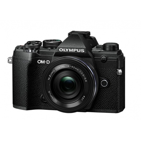 Цифровой фотоаппарат OM-D E-M5 Mark III Kit (E-M5 Mark III Body black + EZ-M1442EZ  black ) - фото 1