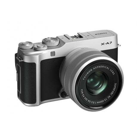 Цифровой фотоаппарат FujiFilm X-A7 kit 15-45mm Silver - фото 2