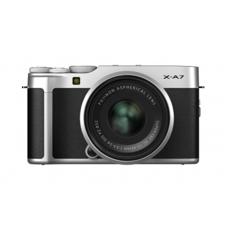 Цифровой фотоаппарат FujiFilm X-A7 kit 15-45mm Silver - фото 3