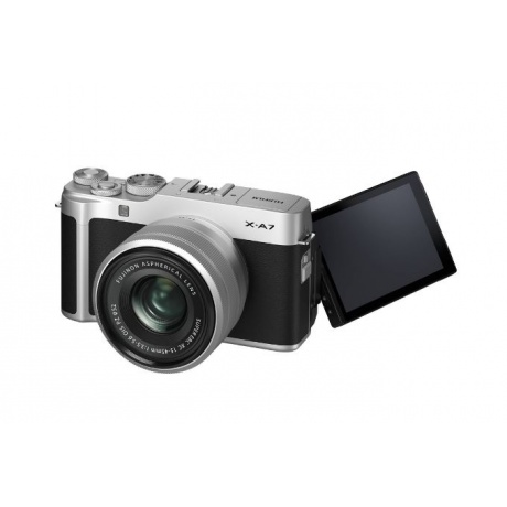 Цифровой фотоаппарат FujiFilm X-A7 kit 15-45mm Silver - фото 7
