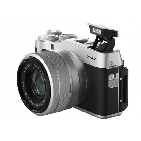Цифровой фотоаппарат FujiFilm X-A7 kit 15-45mm Silver - фото 8