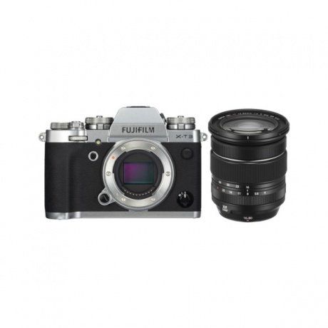 Цифровой фотоаппарат FujiFilm X-T3 Kit XF16-80mm F4 R OIS WR Silver - фото 1