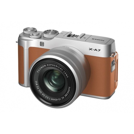 Цифровой фотоаппарат FujiFilm X-A7 kit 15-45mm Brown - фото 1