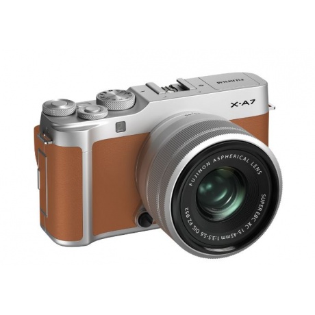 Цифровой фотоаппарат FujiFilm X-A7 kit 15-45mm Brown - фото 2