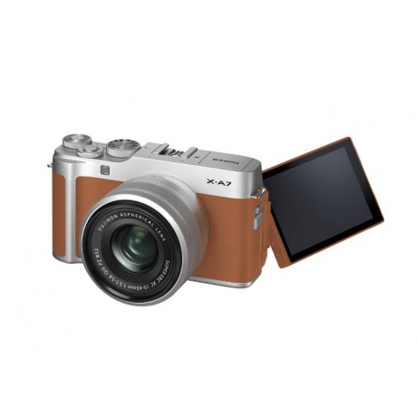 Цифровой фотоаппарат FujiFilm X-A7 kit 15-45mm Brown - фото 7