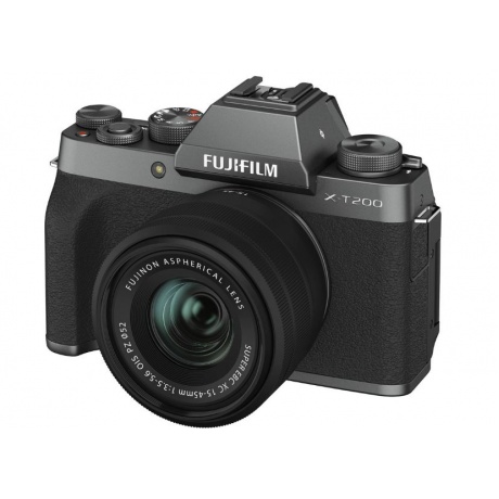 Цифровой фотоаппарат FujiFilm X-T200 kit XC15-45mm OIS PZ Dark Silver - фото 1