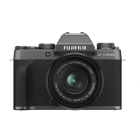 Цифровой фотоаппарат FujiFilm X-T200 kit XC15-45mm OIS PZ Dark Silver - фото 2