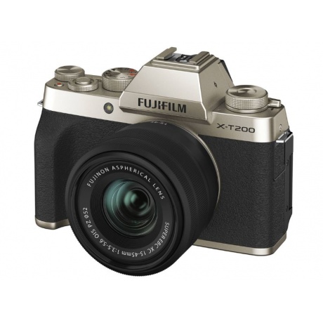 Цифровой фотоаппарат FujiFilm X-T200 kit XC15-45mm OIS PZ Gold - фото 1