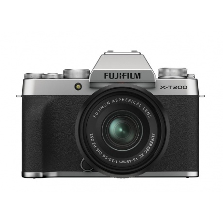 Цифровой фотоаппарат FujiFilm X-T200 kit XC15-45mm OIS PZ Silver - фото 2
