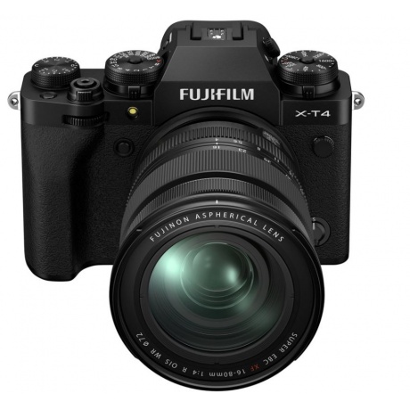Цифровой фотоаппарат FujiFilm X-T4 Kit XF16-80mm F4 R OIS WR Black - фото 2