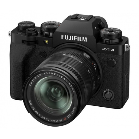 Цифровой фотоаппарат FujiFilm X-T4 Kit XF18-55mm F2.8-4 R LM OIS Black - фото 1
