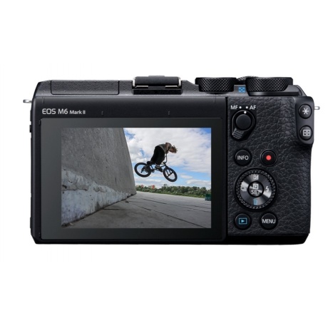 Цифровой фотоаппарат Canon EOS M6 Mark II черный (без объектива) - фото 3