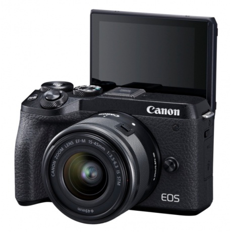 Цифровой фотоаппарат Canon EOS M6 Mark II 15-45 IS STM черный - фото 7