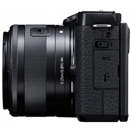 Цифровой фотоаппарат Canon EOS M6 Mark II 15-45 IS STM черный - фото 9