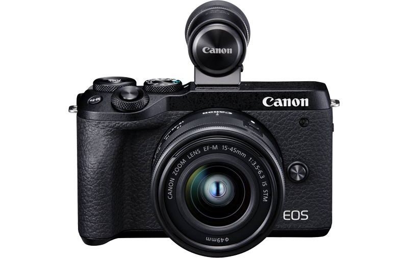Цифровой фотоаппарат Canon EOS M6 Mark II 15-45 IS STM черный 3611C012 - фото 1