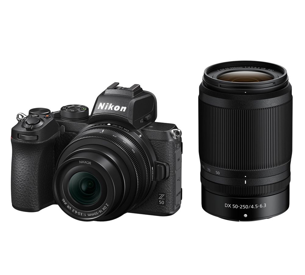 Фотоаппарат Nikon Z50 Kit 16-50mm VR + 50-250mm VR беззеркальный фотоаппарат nikon z 30 kit dx 16 50 mm 1 3 5 6 3 vr