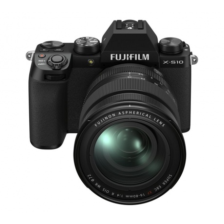 Цифровой фотоаппарат FujiFilm X-S10 Kit XF16-80mm F4 R OIS WR Black - фото 2