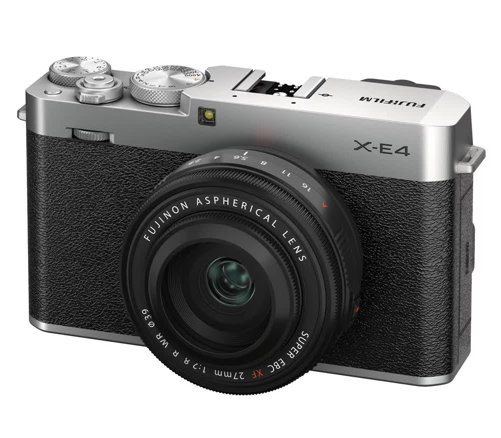 Цифровой фотоаппарат FujiFilm X-E4 kit XF27mmF2.8 R WR Silver, цвет серебро - фото 1