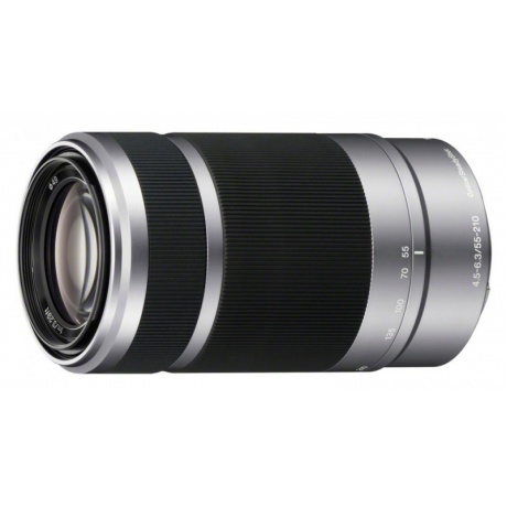 Объектив Sony 55-210 mm f:4.5-6.3 E (SEL-55210), серебристый - фото 2