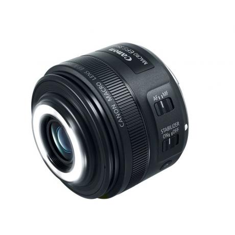 Объектив Canon EF-S 35 mm f 2.8  IS STM Macro LED - фото 3