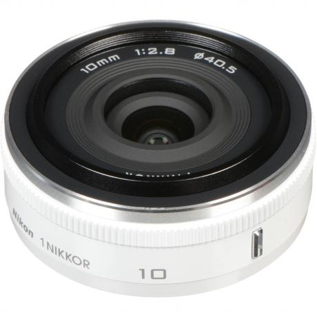 Объектив Nikon 10mm f/2.8 White for Nikon 1 - фото 2